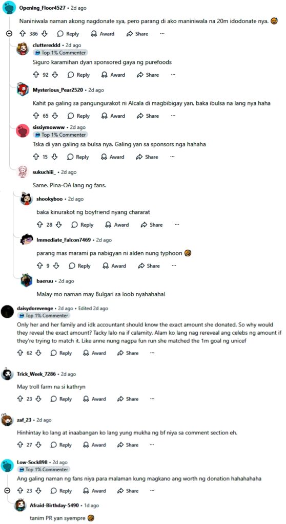 kathryn bernardo comments