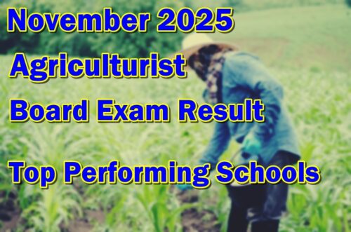 Agriculturist Board Exam Result November 2025