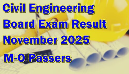 Civil Engineering Board Exam Result November 2025