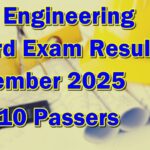 Civil Engineering Board Exam Result November 2025