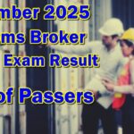 Customs Broker Board Exam Result November 2025