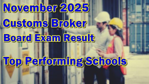 Customs Broker Board Exam Result November 2025