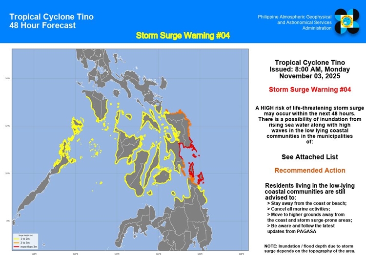 PAGASA Storm Surge Warning