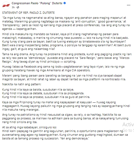 Paolo Duterte Post