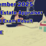 Real Estate Appraiser Board Exam Result November 2025