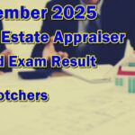 Real Estate Appraiser Board Exam Result November 2025