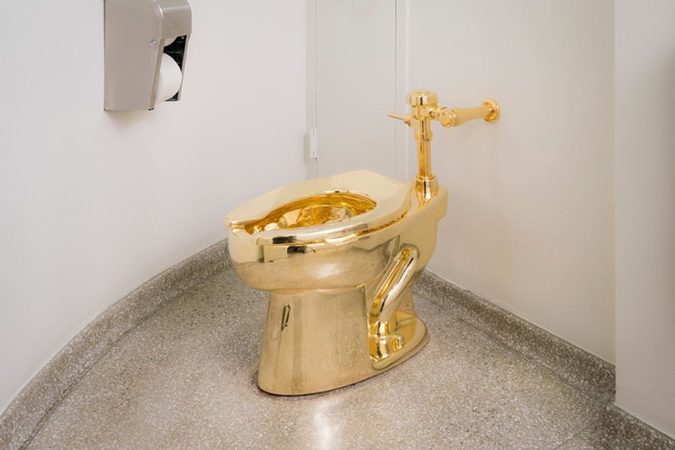 18-Karat Gold Toilet