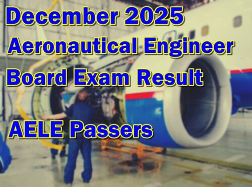 Aeronautical Engineer Board Exam Result December 2025