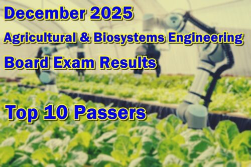 Agricultural & Biosystems Engineering Licensure Exam Result December 2025