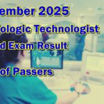 Radiologic Technologist Board Exam Result December 2025