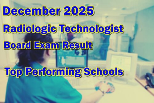 Radiologic Technologist Board Exam Result December 2025
