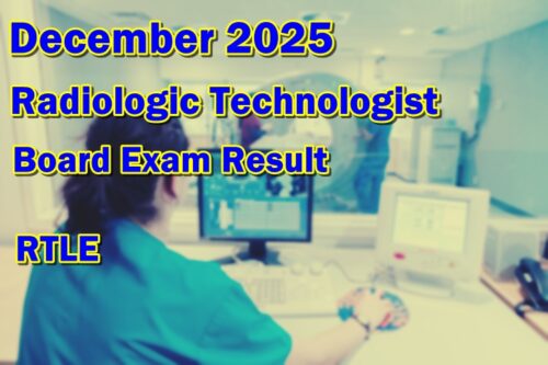 Radiologic Technologist Board Exam Result December 2025