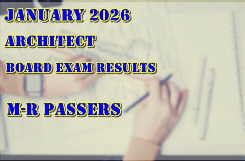 Architect Board Exam Results January 2026