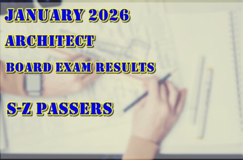 Architect Board Exam Results January 2026