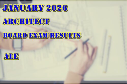 Architect Board Exam Results January 2026