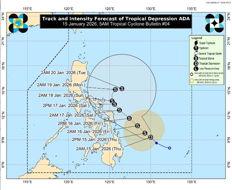 Tropical Depression Ada