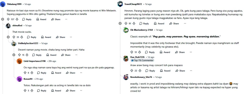 janella salvador comments