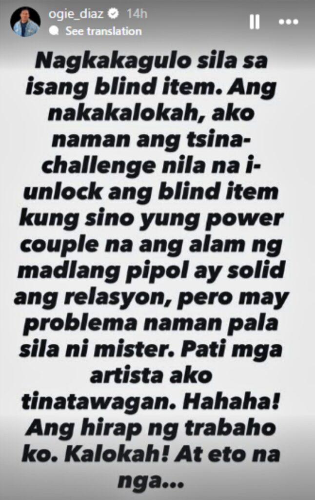 ogie diaz post
