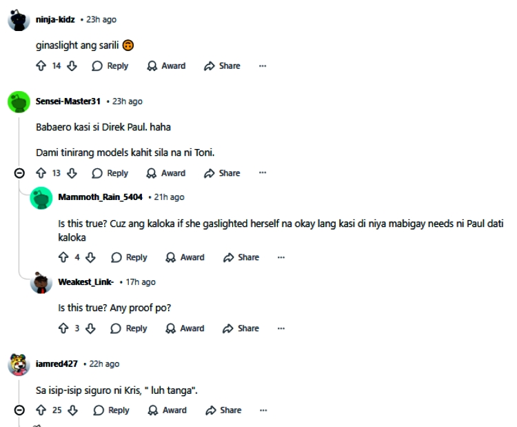 toni gonzaga comments 