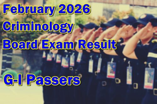 Criminology Board Exam Result February 2026