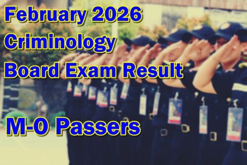 Criminology Board Exam Result February 2026