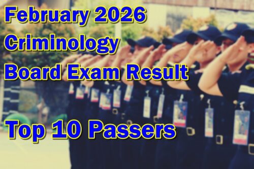 Criminology Board Exam Result February 2026