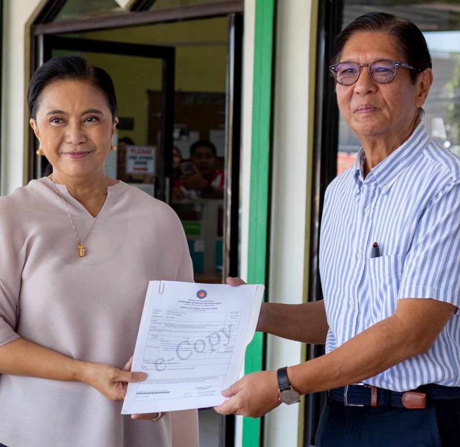 Leni Robredo, Bongbong Marcos Jr.