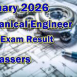 Mechanical Engineer Board Exam Result February 2026