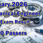 Mechanical Engineer Board Exam Result February 2026