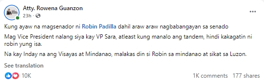 Rowena Guanzon Post