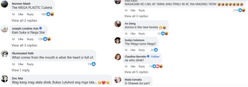 sharon cuneta comments