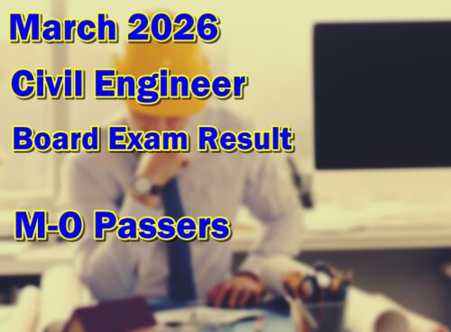 Civil Engineer Board Exam Result March 2026
