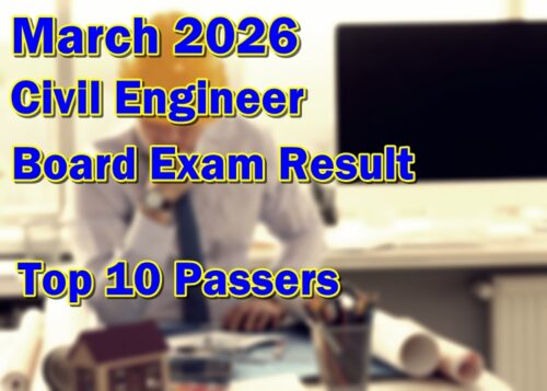 Civil Engineer Board Exam Result March 2026