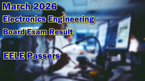 Electronics Engineering Board Exam Result March 2026