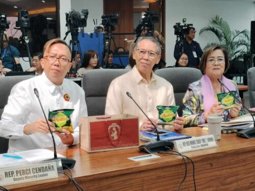 House Members with Piattos snack