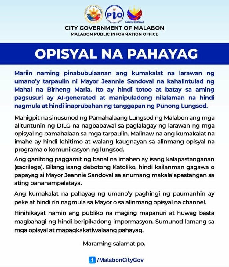 Malabon City Statement