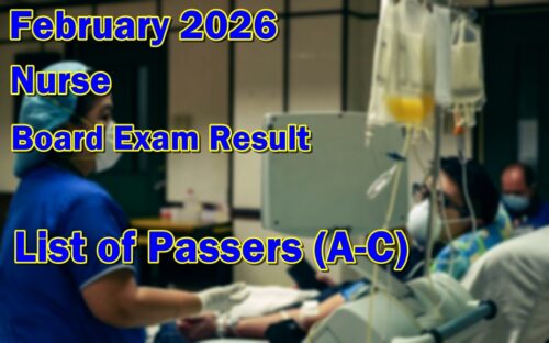Nurse Board Exam Result February 2026