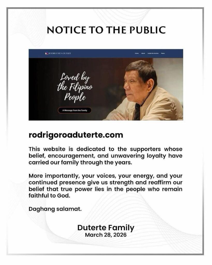 Rodrigo Duterte Website