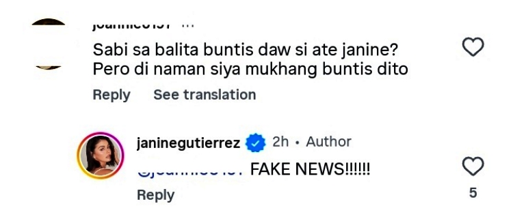 janine gutierrez post