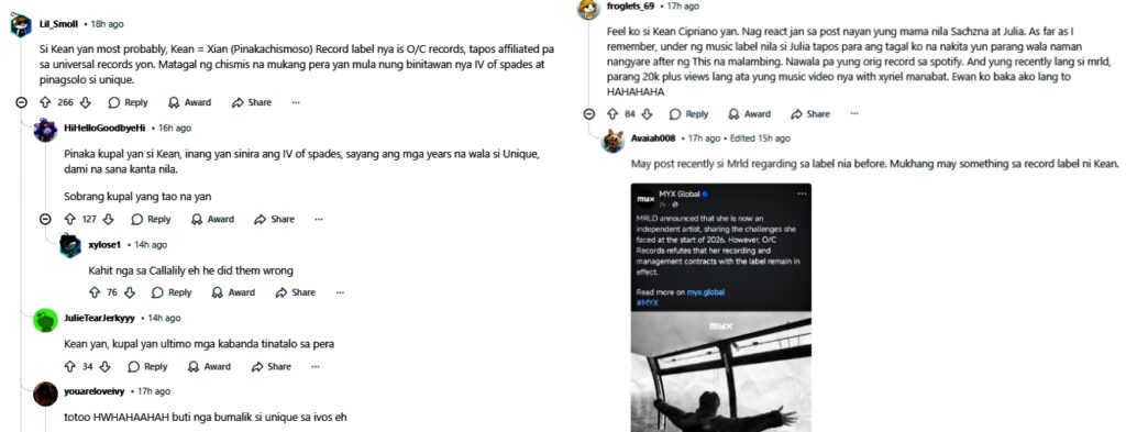 kean cipriano comments