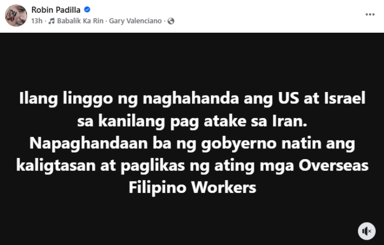 robin padilla post