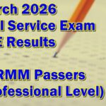 Civil Service Exam Result March 2026