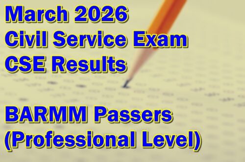 Civil Service Exam Result March 2026