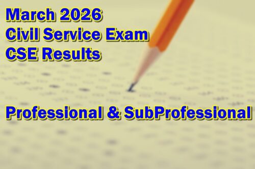 Civil Service Exam Result March 2026