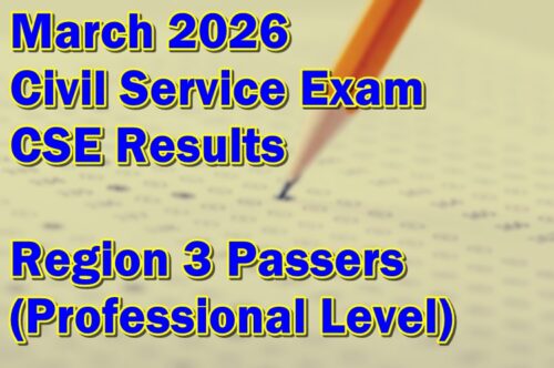 Civil Service Exam Result March 2026
