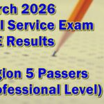 Civil Service Exam Result March 2026