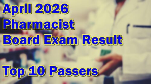 Pharmacist Board Exam Result April 2026