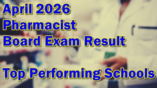Pharmacist Board Exam Result April 2026