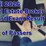 Real Estate Broker Board Exam Result April 2026