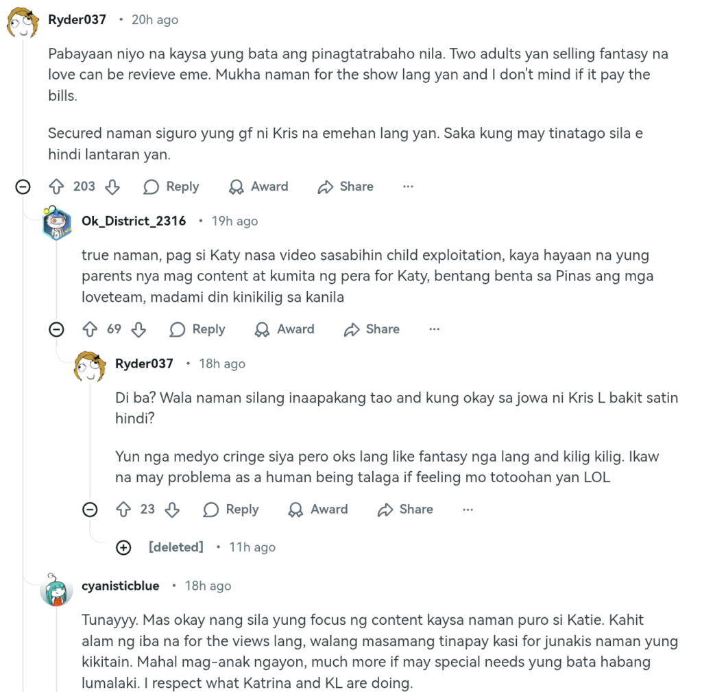 Katrina Halili Comments 